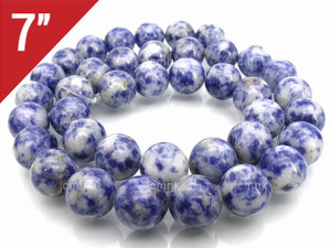 10mm Denim Lapis Round Loose Beads About 7" natural [i10b27]