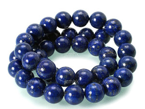 12mm Lapis Lazuli Round Beads 15.5" dyed [12m3]