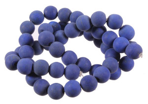 10mm Matte Lapis Magnesite Round Beads 15.5" [10tlm]