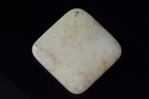 60mm Aragonite Diamond Shape Pendant Part 1Pc. [y692a]