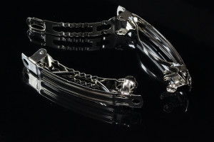 5x50mm Hair Clip Setting Silver Plated, 10pcs. [y306b]