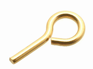 10mm Copper Gold Plated Eye Pin 20pcs. [y358d]