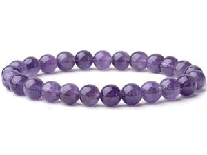 10mm Natural Brazil Amethyst Round Bead 15.5" [b4m1]