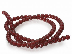 4mm Ruby Jade Round Beads 15.5" dyed [4b76]