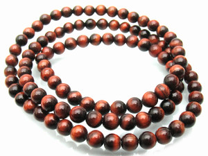 4mm Red Tiger Eye Round Beads 15.5" natural [4d6]