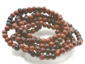 6mm Mahogany Obsidian Round Beads 15.5" natural [6b28]