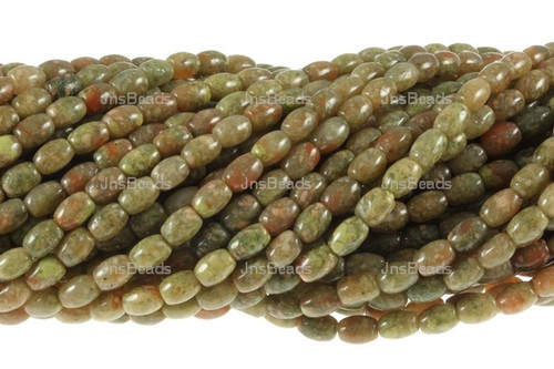 4x6mm Epidot Rice Beads 15.5"