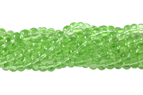 8mm Green Quartz Abacus Beads 15.5" synthetic [u76a37]