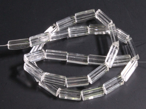 4x13mm Crystal Cube Beads 15.5" synthetic [u81a5]