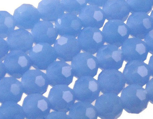 12mm Blue Opal Quartz Faceted Round Beads 15.5" synthetic [uc10b4]
