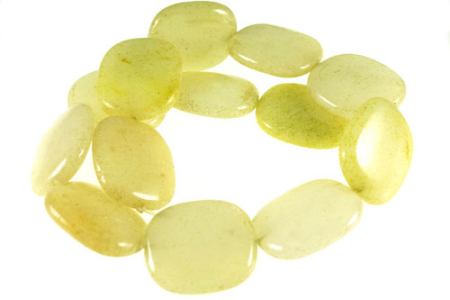 24x28x8mm Yellow Agate Oblong Beads 15.5" [w525]