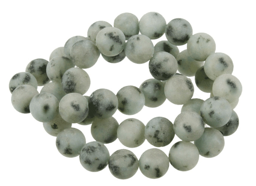 8mm Matte Kiwi Agate Round Beads 15.5" natural [8a19m]