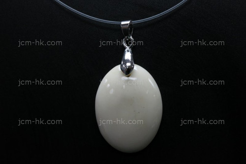 20X28mm Buffalo Bone Oval Designer Bead Pendant [z1215]