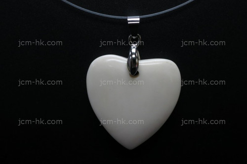 30x32mm Buffalo Bone heart Designer Bead Pendant [z7025]