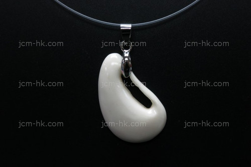 20X32mm Buffalo Bone Designer Bead Pendant [z1584]