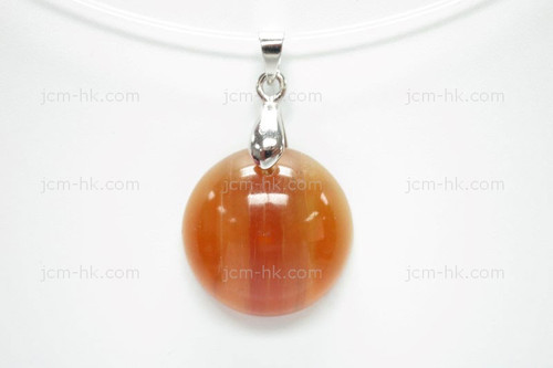 20x20mm Amber Horn Designer Bead Pendant [z5405]