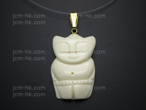 20X35mm Buffalo Bone Eskimo Designer Bead Pendant [z1693]