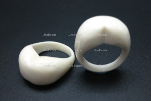 Buffalo Bone Ring Ring Size Approx.19mm