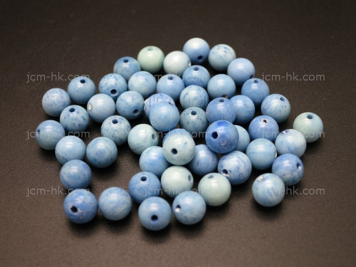 6mm Buffalo Bone Round Beads Color 30pcs [z2126]