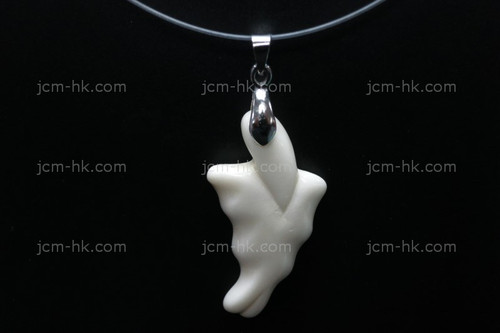 20x36mm Buffalo Bone Carved Designer Bead Pendant [z7421]