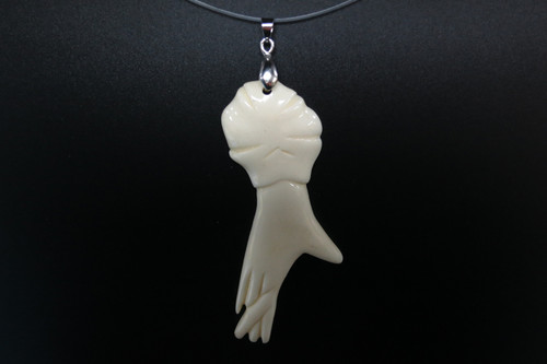 32x75mm Buffalo Bone Hand Designer Bead Pendant [z5112]