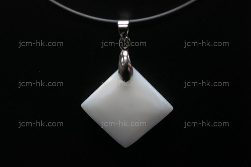 28x28mm Mother of Pearl Designer Designer Bead Pendant [z5172]