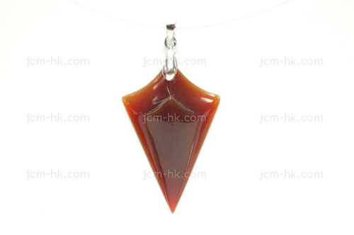 28x45mm Amber Horn Designer Designer Bead Pendant [z5362]