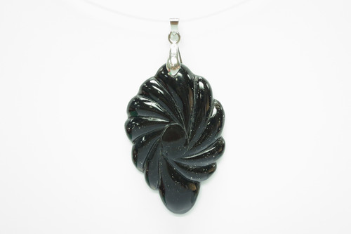 30x45mm Buffalo Horn Carved Designer Bead Pendant [z5408]