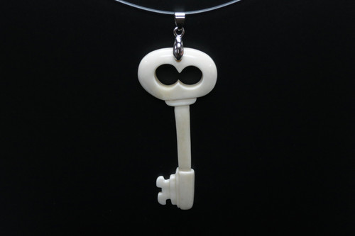 32x75mm Buffalo Bone Key Designer Bead Pendant [z5440]