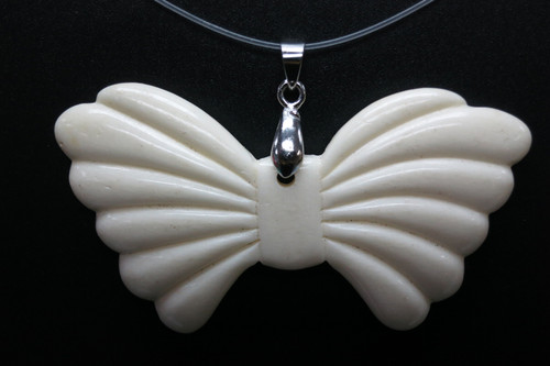 62x35mm Buffalo Bone Designer Bead Pendant [z5511]