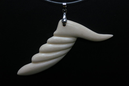 82x30mm Buffalo Bone Designer Bead Pendant [z5524]