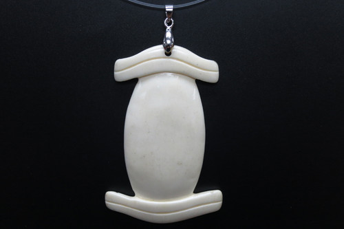 45x66mm Buffalo Bone Designer Bead Pendant [z5632]