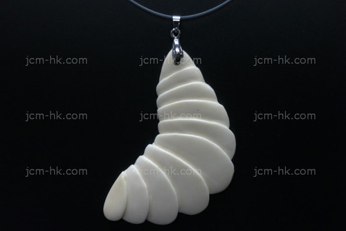 35x75mm Buffalo Bone Designer Designer Bead Pendant [z7141]