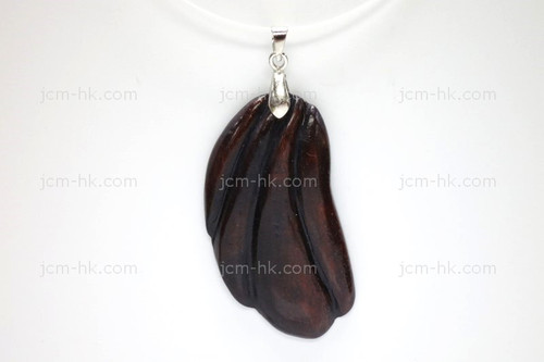 26x50mm Wood Designer Bead Pendant [z7200]