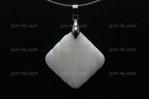 32x32mm Mother of Pearl Designer Bead Pendant [z7296]