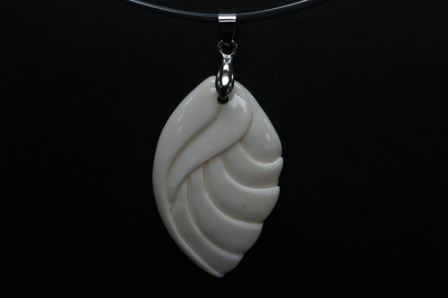 28x45mm Buffalo Bone Designer Bead Pendant [z8299]