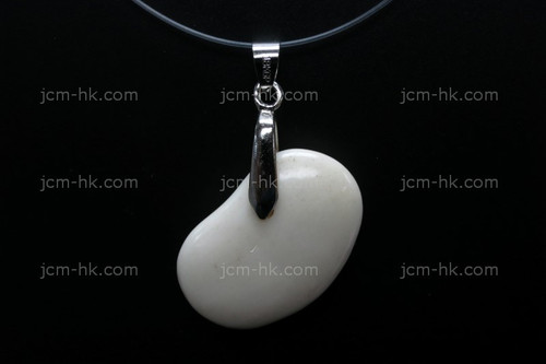 25x32mm Buffalo Bone Designer Bead Pendant [z8522]