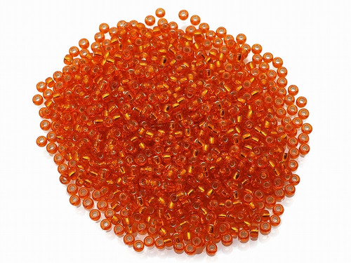 Seed Bead 2mm 11/o 1000pcs, Transparent Orange [g9-2]