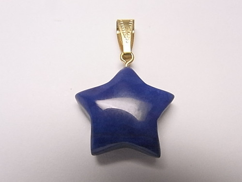 20mm Lapis Howlite Star Pendant [e2040]