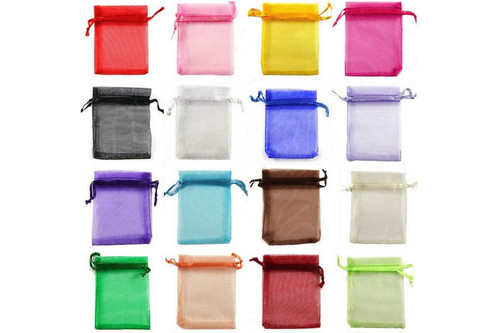 13x18mm (5.2"x7.2") Bead Organza Bag 20pcs mix colors [xm8]