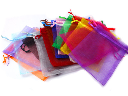 20x30mm (8"x12") Bead Organza Bag 20pcs mix colors [xm10]