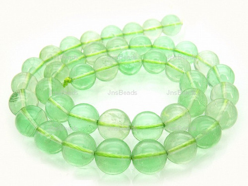 12mm Reconstituted Green Quartz Round Beads 15.5"