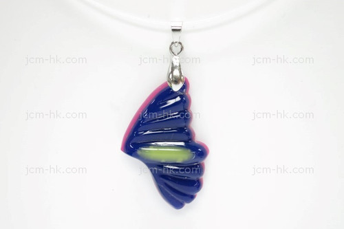 25X35mm Lucite Carved Designer Bead Pendant [z1173]