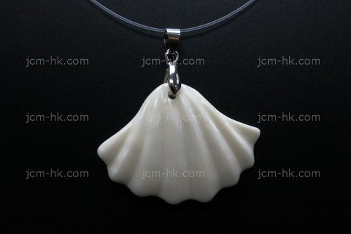 42X32mm Buffalo Bone Shell Designer Bead Pendant [z1351]