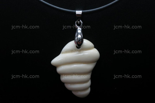 25X30mm Buffalo Bone Carved Designer Bead Pendant [z1447]