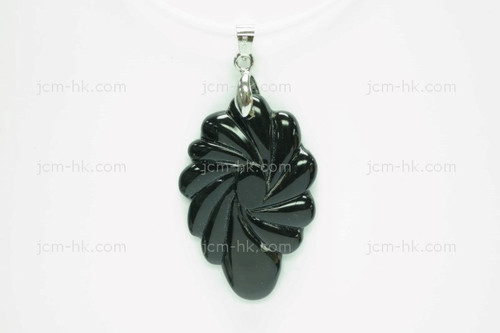 28X28mm Buffalo Horn Carved Designer Bead Pendant [z1565]