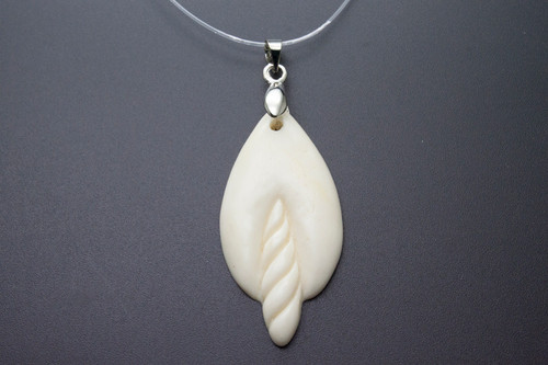 22X40mm Buffalo Bone Designer Bead Pendant [z1606]