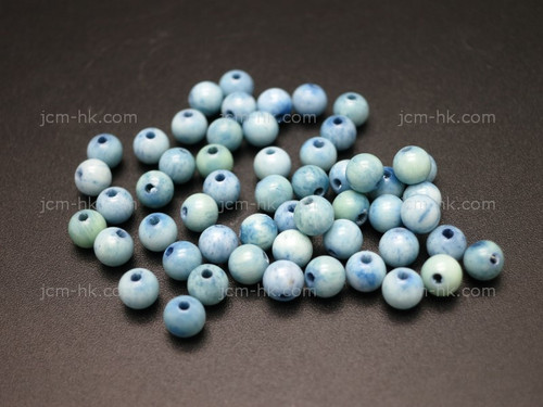 4mm Buffalo Bone Round Beads Color 50pcs.. [z2133]