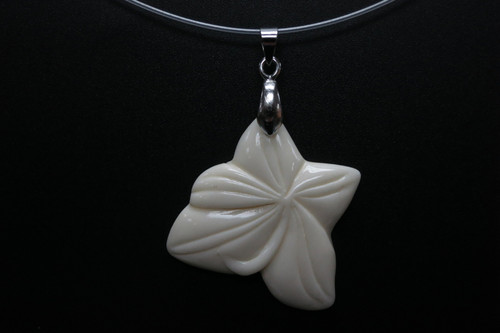 35x35mm Buffalo Bone flower Designer Bead Pendant [z5061]