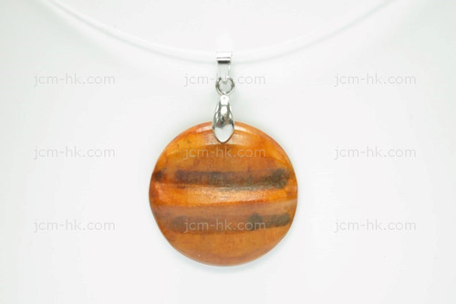 30x30mm Buffalo Bone Designer Bead Pendant, Natural Dyed [z5244]